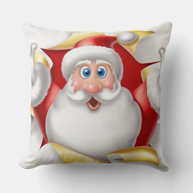 Kerst Kussenhoes/Kerstman Kussen (Voorkant)