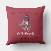 Kerst Kussens met familienaam Decoratie (Achterkant)