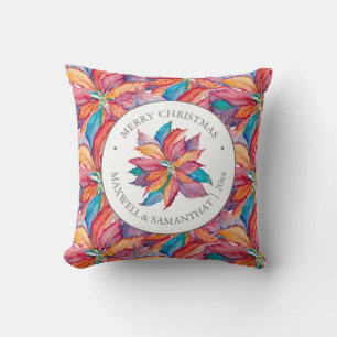 Kerst Kussens Unieke Kleurrijke Poinsettia