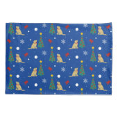 Kerst Kust Hond Kussenslopen (Achterkant-Links)