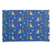 Kerst Kust Hond Kussenslopen (Voorkant-Rechts)