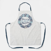 Kerst Kust Tropisch Zee Schelp Krans -Blauw Schort (Voorkant)