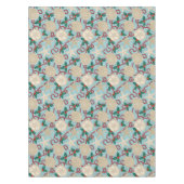 Kerst Kust Tropische Zee Schelpen - Aqua Tafelkleed (Voorkant)