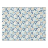 Kerst Kust Tropische Zee Schelpen - Blauw Tafelkleed (Voorkant (Horizontaal))