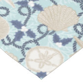 Kerst Kust Tropische Zee Schelpen - Blauw Tafelkleed (Gekanteld)