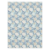 Kerst Kust Tropische Zee Schelpen - Blauw Tafelkleed (Voorkant)