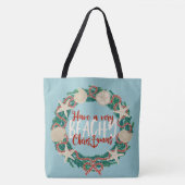 Kerst Kust Tropische Zee Schelpen Omkeerbaar Tote Bag (Voorkant)