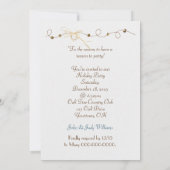 Kerst Kustthema feest uitnodiging (Achterkant)