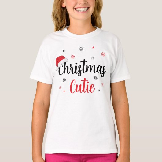 Kerst Kuttel Santa Hoed  T-shirt (Voorkant)