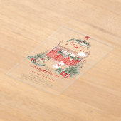 Kerst Kwekerij Acryl Baby shower Uitnodigen Uitnodigingen (Laagn)