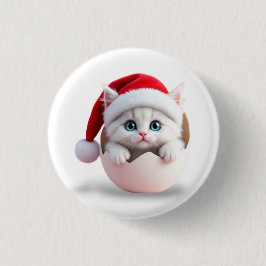 Kerst Kwijling Ronde Button 3,2 Cm