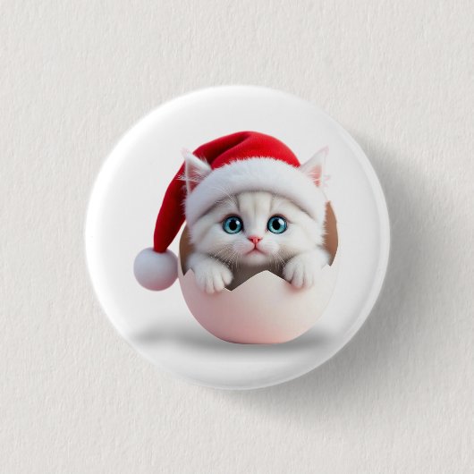 Kerst Kwijling Ronde Button 3,2 Cm (Voorkant)