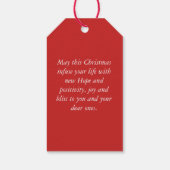 Kerst  label cadeaulabel (Achterkant)