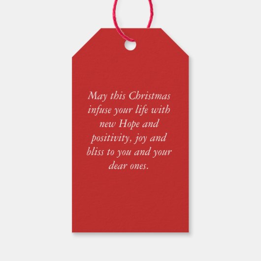 Kerst  label cadeaulabel (Achterkant)