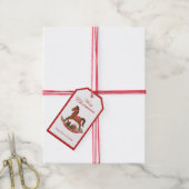 Kerst  label cadeaulabel (Met Touw)