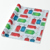 Kerst Labels Inpakpapier (Uitgerold)