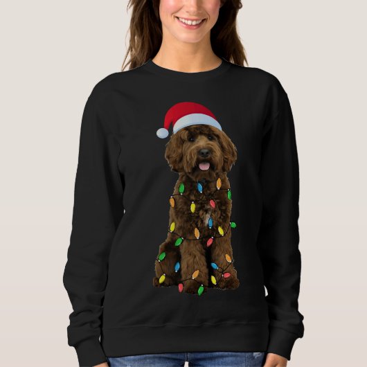 Kerst Labradoodle Trui (Voorkant)