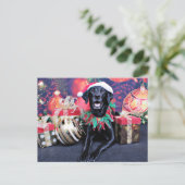 Kerst - Labrador - Cooper Feestdagenkaart (Staand voorkant)