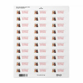 Kerst Labrador Retriever Honden Etiket (Full Sheet)