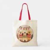 Kerst Labrador Retriever Honden Tote Bag (Achterkant)