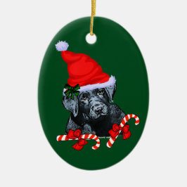 Kerst Labrador Retriever Keramisch Ornament