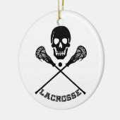 Kerst Lacrosse Sticks Keramisch Ornament (Links)