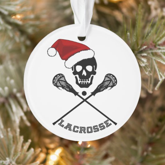 Kerst Lacrosse Sticks Ornament (Boom)