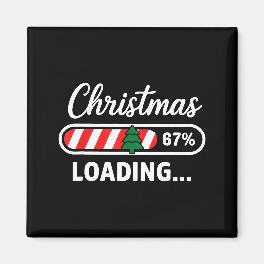 Kerst laden 67% Grappig 6 7 Meme Kerstmis Gen Alph Magneet (Voorkant)