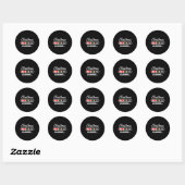 Kerst Laden 67% Grappig 6 7 Meme Kerstmis Gen Alph Ronde Sticker (Vel)