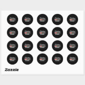 Kerst Laden 67% Grappig 6 7 Meme Kerstmis Gen Alph Ronde Sticker (Vel)