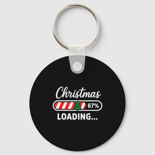 Kerst Laden 67% Grappig 6 7 Meme Kerstmis Gen Alph Sleutelhanger (Voorkant)