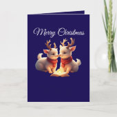 Kerst lam Gevouwen Wenskaart Kaart (Voorkant)