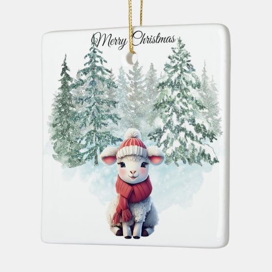 Kerst Lam Ornament (Links)
