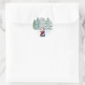 Kerst Lam Sticker (Tas)