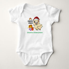 Kerst Lama Baby Body Romper