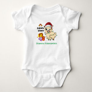 Kerst Lama Baby Body Romper