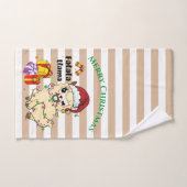 Kerst Lama Badhanddoekenset Bad Handdoek (Handdoek)