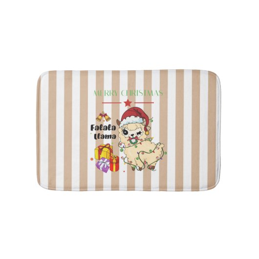 Kerst Lama Badmat (Voorkant)