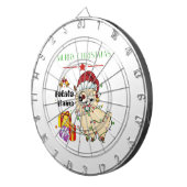 Kerst Lama Dartbord (Voorkant Rechts)