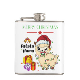 Kerst Lama Fles Heupfles