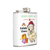 Kerst Lama Fles Heupfles (Rechts)