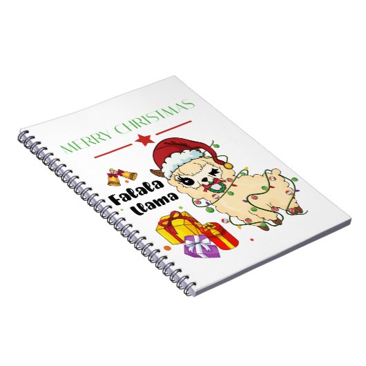 Kerst Lama Notitieboek (Rechterzijde)