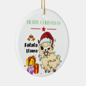 Kerst Lama Ornament (Rechts)