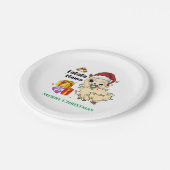 Kerst-Lama Papieren Bord (Gekanteld)