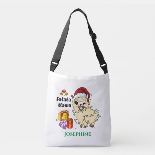 Kerst Lama Schoudertas Crossbody Tas (Voorkant)
