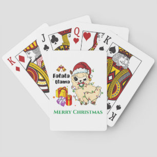 Kerst Lama Speelkaarten