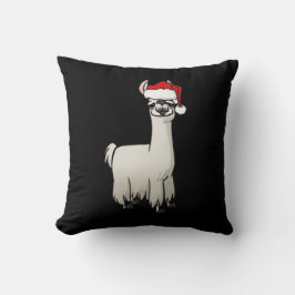 Kerst Lama T-shirt Kussen
