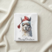 Kerst Lama Waterverf Kerstmannenhoed Aangepaste Te T-shirt