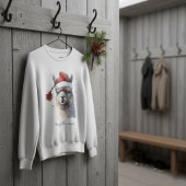 Kerst Lama Waterverf Kerstmannenhoed Aangepaste Te Trui