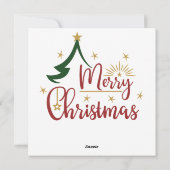 Kerst Landschap Art Wenskaart Feestdagenkaart (Achterkant)